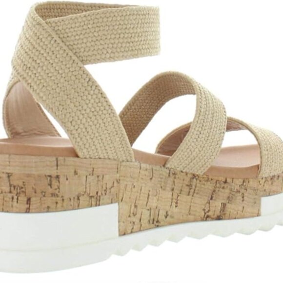 Steve Madden Bandi Ankle Strap Wedge - Size 7 - Picture 1 of 6